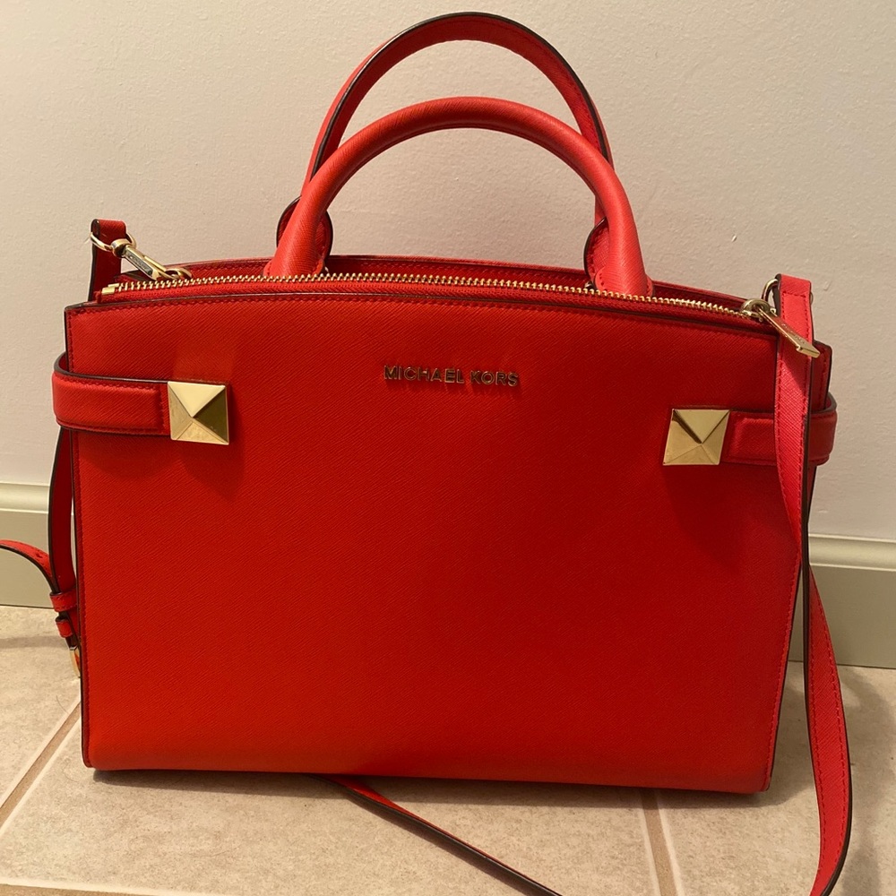 Michael Kors Karla Sangria large handbag